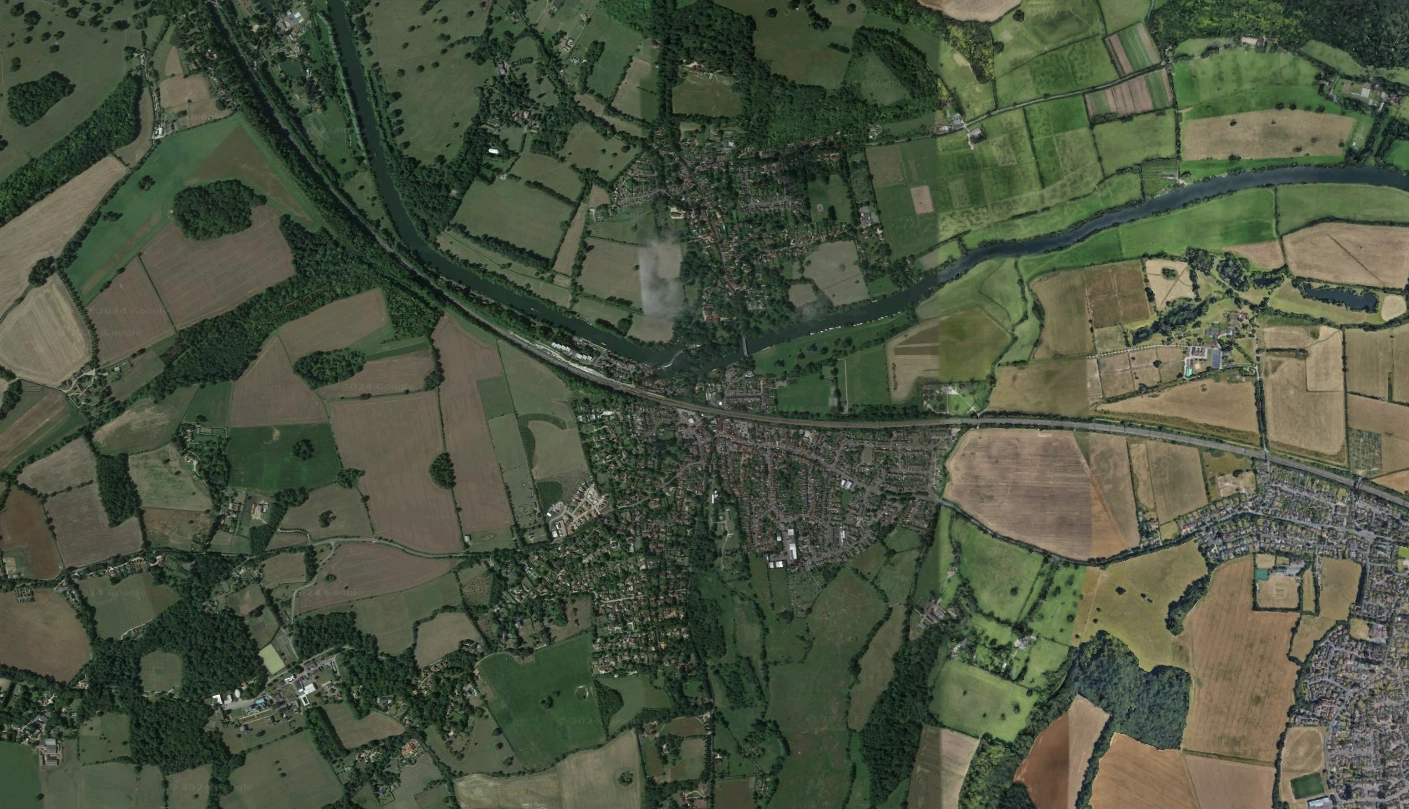 Aerial image of Pangbourne